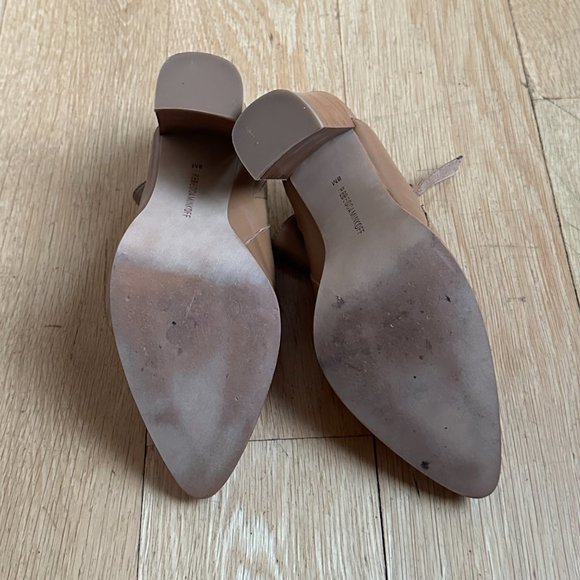 Rebecca Minkoff Aiden Stacked Heel Mules, Cognac Color - Size 8 - Picture 8 of 8